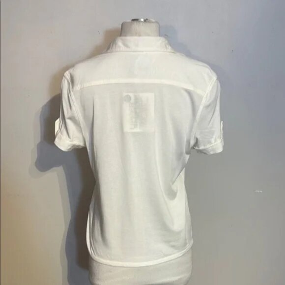 NWT Levi's Silver Tab Western Style White Cotton shirt/tee size L - Picture 3 of 10